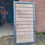 Zware poort / tuinpoort, Tuin en Terras, Tuinpoorten, Ophalen, Hout, Draaipoort, 150 tot 200 cm