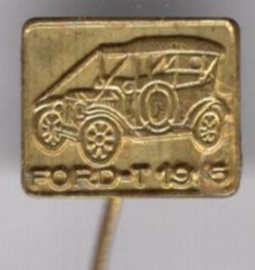 Ford-T 1915 blank koper oldtimer auto speldje ( B_053 ) beschikbaar voor biedingen