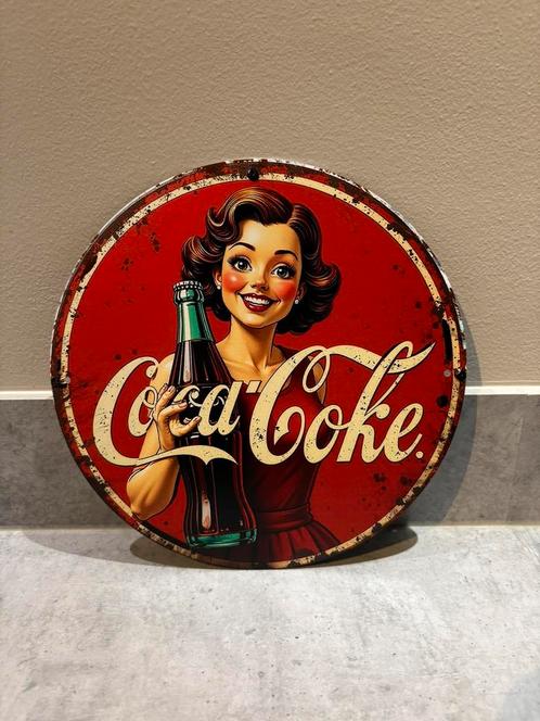 Mancabe Bar Café Wanddecoratie metalen bordje Coca Cola, Verzamelen, Merken en Reclamevoorwerpen, Zo goed als nieuw, Reclamebord