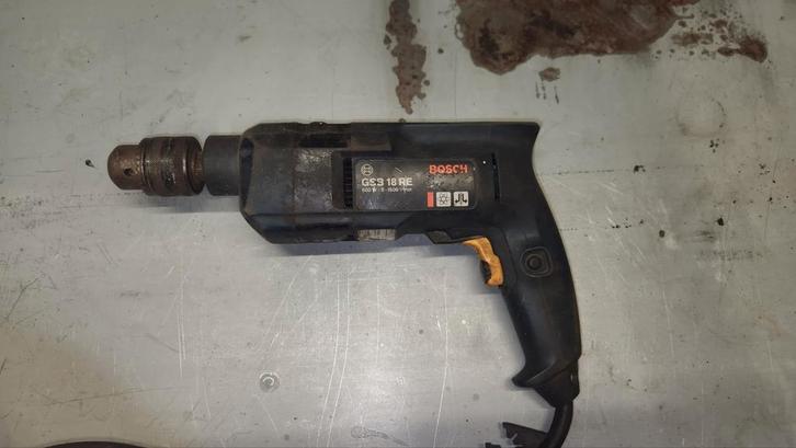 Bosch GSB 18 RE Klopboormachine, Doe-het-zelf en Verbouw, Gereedschap | Boormachines, Gebruikt, Boormachine, 600 watt of meer
