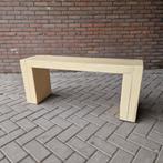 Vintage halbank volhout grenen bankje tuinbank bank, Kolibrivintagehal@gmail.com, Gebruikt, Vintage houten bank, Ophalen of Verzenden