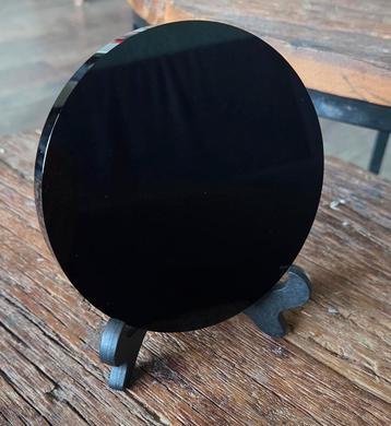 obsidiaan zwarte schouw spiegel beschikbaar voor biedingen