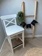 IKEA ROSENTORP Barkruk met Rugleuning - Wit, Ophalen, Met voetsteun, 60 tot 90 cm, Nieuw