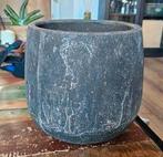 Zware stenen bloempot voor binnen, Tuin en Terras, Bloempotten, Steen, Rond, Binnen, Ophalen of Verzenden