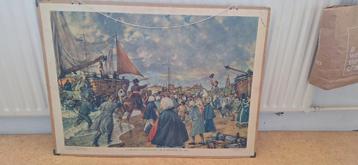 Geschiedenis/schoolplaat Willem I te Scheveningen 1813 beschikbaar voor biedingen