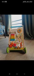 Houten Loopwagen met Activiteiten, Kinderen en Baby's, Speelgoed | Houten speelgoed, Ophalen, Zo goed als nieuw, Duw- of Trekspeelgoed