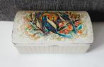 vintage blik met vogels, Verzamelen, Ophalen of Verzenden, Gebruikt, Overige