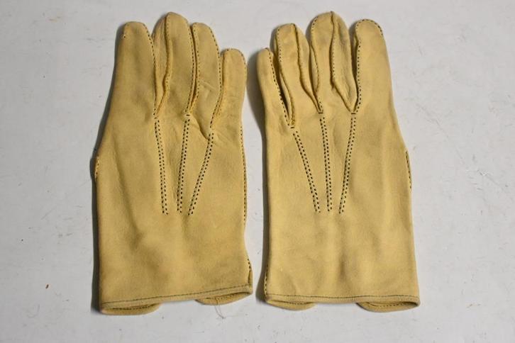 vintage suede leren handschoenen officier etc duitsland, Verzamelen, Militaria | Algemeen, Landmacht, Overige typen, Duitsland