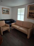 LEOLUX. Timandra.  Mooie LEREN Bank + 1 Fauteuil. NIEUWSTAAT, Huis en Inrichting, Ophalen, 150 tot 200 cm, Tweepersoons, Zo goed als nieuw