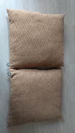 2 terracotta/ bruine sierkussens, Ophalen, Zo goed als nieuw, Bruin, Vierkant