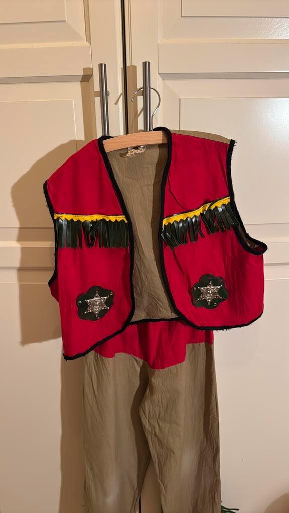 Carnaval cowboy sheriff pak verkleedkleren maat 140, Kinderen en Baby's, Kinderkleding | Maat 140, Gebruikt, Jongen of Meisje