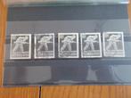 1944 - 5 x bevrijding 1,5 ct (320e), Postzegels en Munten, Verzenden, Gestempeld