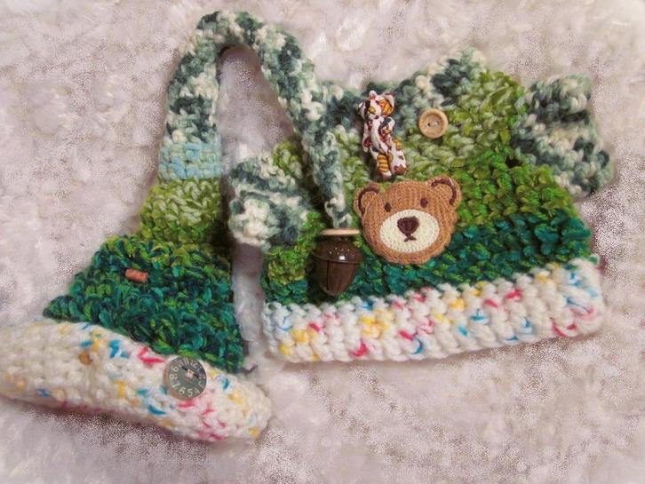 Muts en trui voor Charlie Bears ea beren maat 35 cm lengte, Verzamelen, Beren en Cherished Teddies, Nieuw, Verzenden