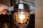 KOOILAMP,INDUSTRIELE LAMP,BUNKER LAMP1920-30,HANGLAMP, Minder dan 50 cm, INDUSTRIEL,1920-30, Gebruikt, Ophalen of Verzenden