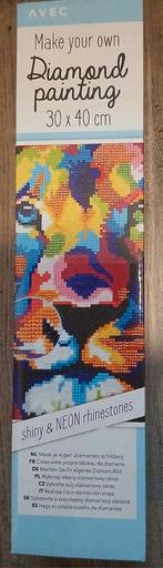 Diamond painting leeuw, Hobby en Vrije tijd, Knutselen, Ophalen of Verzenden, Nieuw, Knutselwerk