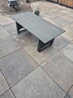 Tuin salon tafel hoog laag 134x65cm, Ophalen, Gebruikt, Rechthoekig, Overige materialen