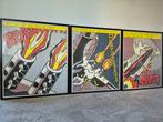 As I opened Fire. Roy Lichtenstein Drieluik - Pop Art, Antiek en Kunst, Kunst | Tekeningen en Foto's, Ophalen of Verzenden