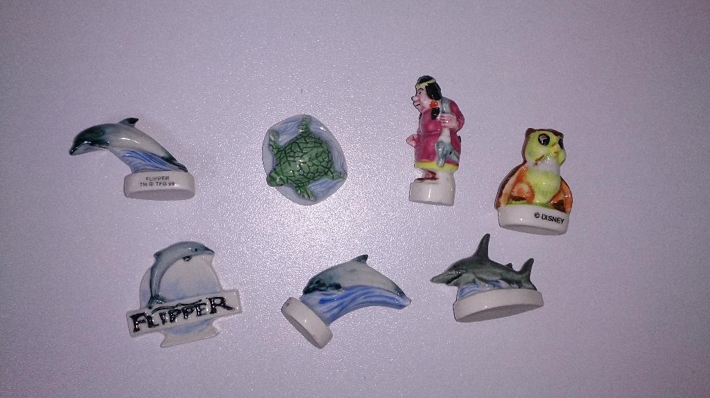 Feves beeldjes Lucky Luke, Looney Tunes, dolfijnen, Disney, Verzamelen, Ophalen of Verzenden, Overige figuren, Gebruikt, Beeldje of Figuurtje