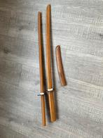 Houten oefenzwaarden, Ophalen of Verzenden, Zo goed als nieuw