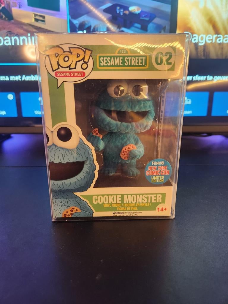 Funko Cookie Monster 02 flocked, Verzamelen, Poppetjes en Figuurtjes, Ophalen of Verzenden