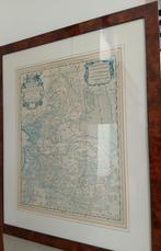 Schilderij met landkaart Overijssel Salland-Twente-Drenthe, Oorspronkelijke maker, Overige typen, Ophalen of Verzenden, Zo goed als nieuw