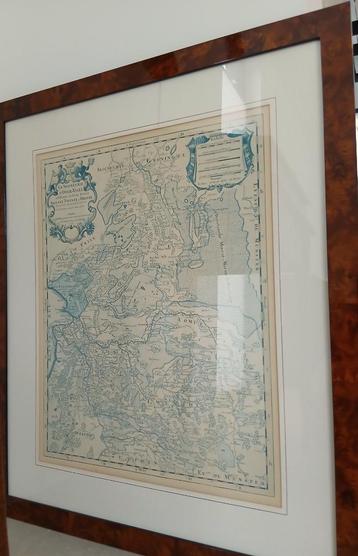 Schilderij met landkaart Overijssel Salland-Twente-Drenthe beschikbaar voor biedingen