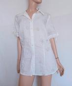 FER Blouse , Maat 44 , LINNEN, Verzenden, Zo goed als nieuw, Maat 42/44 (L), Wit