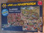 Jan van Haasteren 3x1000 Puzzel + Posters, Ophalen, Meer dan 1500 stukjes, Zo goed als nieuw, Legpuzzel