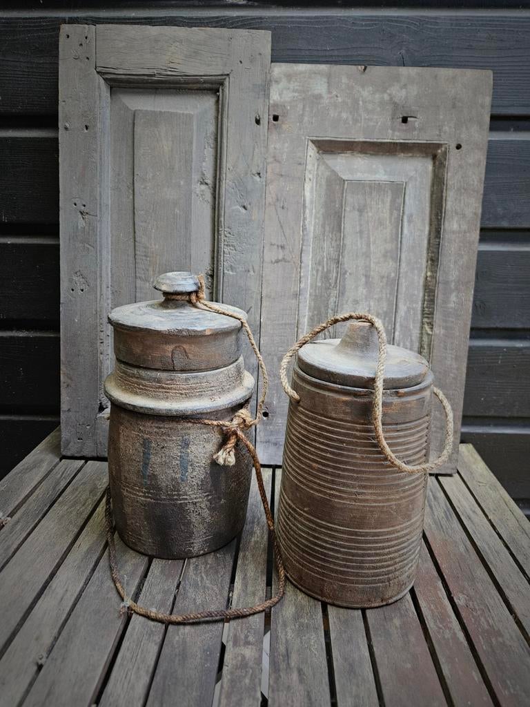 Oude Nepalese waterkruiken, Huis en Inrichting, Woonaccessoires | Overige, Nieuw, Ophalen of Verzenden
