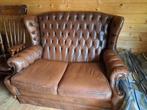 Origineel Chesterfield bankje, Ophalen, Gebruikt, 150 tot 200 cm, Tweepersoons