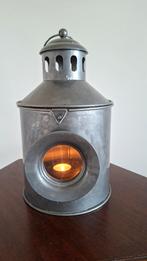 Stoere Industriële Lantaarn Windlicht Kaarsenhouder Metaal, Huis en Inrichting, Woonaccessoires | Kandelaars en Kaarsen, 25 tot 50 cm