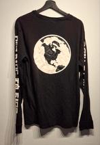 H&M Divided Longsleeve Shirt - Wereldbol Design, Kleding | Heren, Maat 52/54 (L), Zwart, Ophalen of Verzenden, H&M
