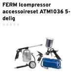 Ferm ATM 1036 compressor assesoireset, Doe-het-zelf en Verbouw, Gereedschap | Overige machines, Ophalen of Verzenden, Nieuw