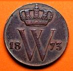 Halve Cent 1873 Willem 3, Postzegels en Munten, Munten | Nederland, Verzenden, Koning Willem III, Overige waardes, Losse munt