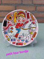 Blond Amsterdam unicorn Petit Four Bordje, Huis en Inrichting, Keuken | Servies, Ophalen of Verzenden, Zo goed als nieuw, Blond Amsterdam