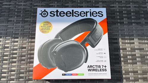 Steelseries Arctis 7+ draadloze gamingheadset, Computers en Software, Headsets, Zo goed als nieuw, Over-ear, Draadloos, Gaming headset