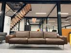 Nieuw Gelderland 10030 Hebe B3,5 Bank Bruin leer Design, Ophalen of Verzenden, Driepersoons, Nieuw, Leer