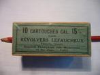 Antiek Doosje PENVUUR LEFAUCHEUX Patronen 15 mm IS LEEG, Ophalen of Verzenden, Overige soorten, Nederland, Overige typen