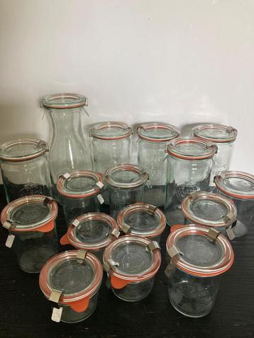 Weckpotten, stortglas weck,  16 stuks  beschikbaar voor biedingen