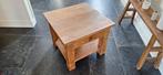 Teak houten bijzettafel met lade 60x60 cm, Huis en Inrichting, Tafels | Salontafels, Ophalen, Gebruikt, 50 tot 100 cm, 50 tot 100 cm