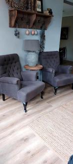 2 nette fauteuils  sober landelijk hoffz, Huis en Inrichting, Ophalen, Gebruikt, 75 tot 100 cm, 75 tot 100 cm