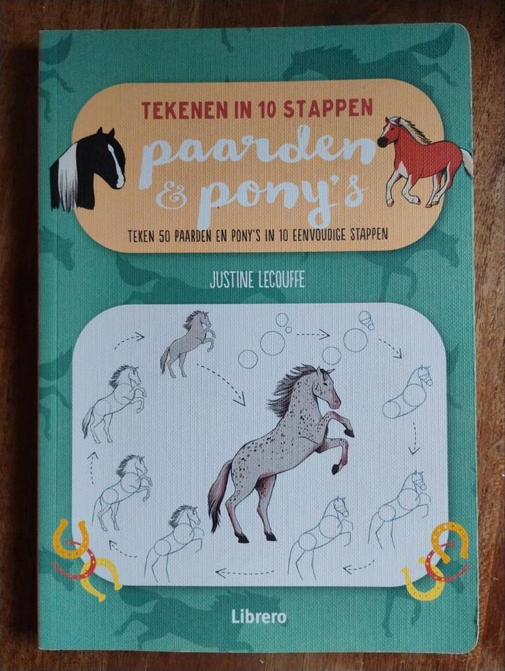 Tekenen in 10 stappen: Paarden & Pony's, Boeken, Hobby en Vrije tijd, Zo goed als nieuw, Tekenen en Schilderen, Geschikt voor kinderen