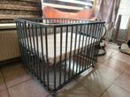 Grijze Babybox Vierkant, Kinderen en Baby's, Boxen, Ophalen of Verzenden, Zo goed als nieuw, Vierkant