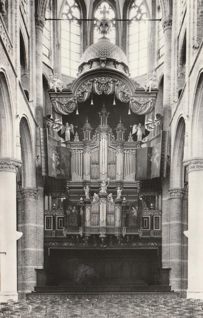 GOES KERK ORGEL JAREN 60 ZEER MOOIE OUDE KAART KH832, Verzamelen, Ansichtkaarten | Nederland, Ongelopen, Zeeland, 1960 tot 1980