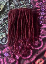 39 nieuwe donkerrode human hair clip dread extensions 240€, Sieraden, Tassen en Uiterlijk, Uiterlijk | Haarverzorging, Ophalen of Verzenden