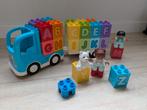 LEGO DUPLO Alfabet vrachtwagen - 10915 - compleet, Kinderen en Baby's, Speelgoed | Duplo en Lego, Ophalen of Verzenden, Zo goed als nieuw