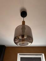 Light&Living Lekar Industriële hanglamp met glazen kap, Ophalen, Gebruikt, Glas, Minder dan 50 cm