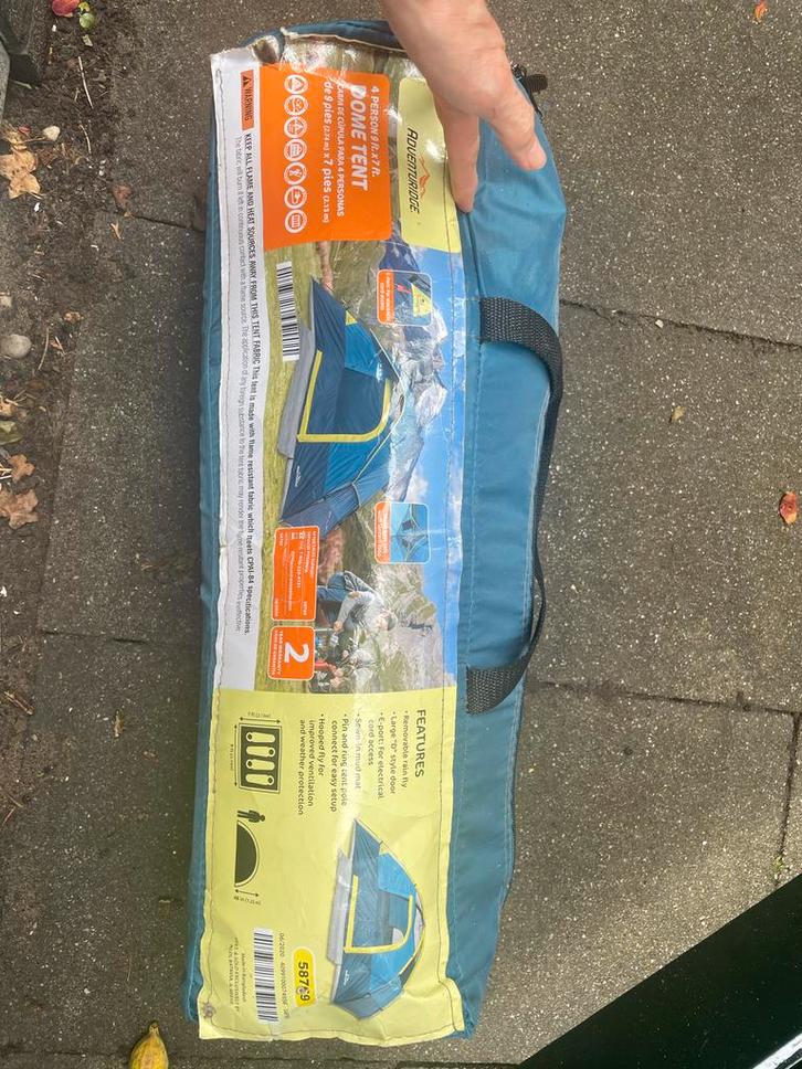 Zo goed als nieuwe tent - 2x gebruikt!, Caravans en Kamperen, Tenten, tot en met 4, Zo goed als nieuw, Ophalen