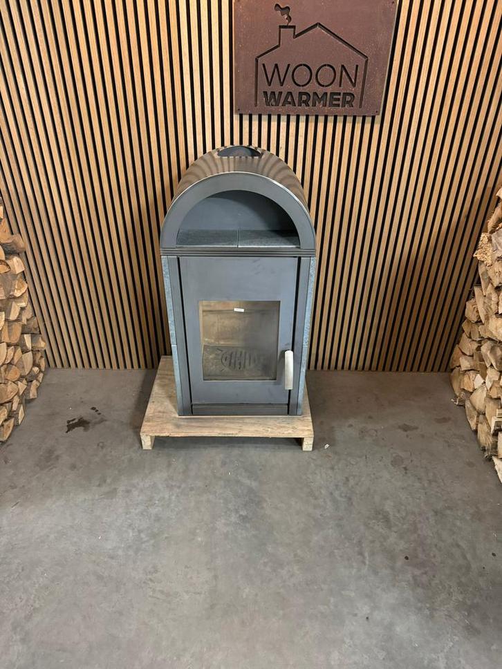 24053 Houtkachel Wamsler 8kw, Huis en Inrichting, Kachels, Gebruikt, Vrijstaand, Houtkachel, Hout, Ophalen