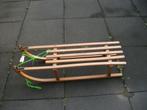 Houten slee Davos 100cm met groen trekkoord, Kinderen en Baby's, Speelgoed | Buiten | Sleeën, Ophalen, Gebruikt